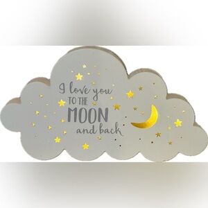 Light-up Cloud with Stars and Moon